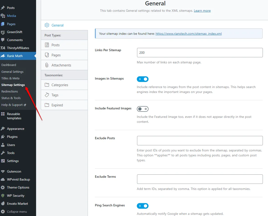 Rank Math Review: Is It The Best WordPress SEO Plugin? 43 customized sitemap in rank math