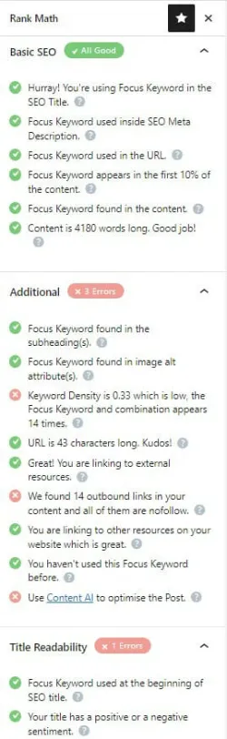 Rank Math Review: Is It The Best WordPress SEO Plugin? 18 Detailed content analysis in Rank Math