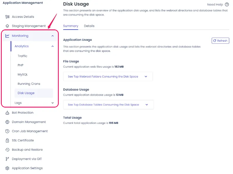Cloudways Application Monitoring