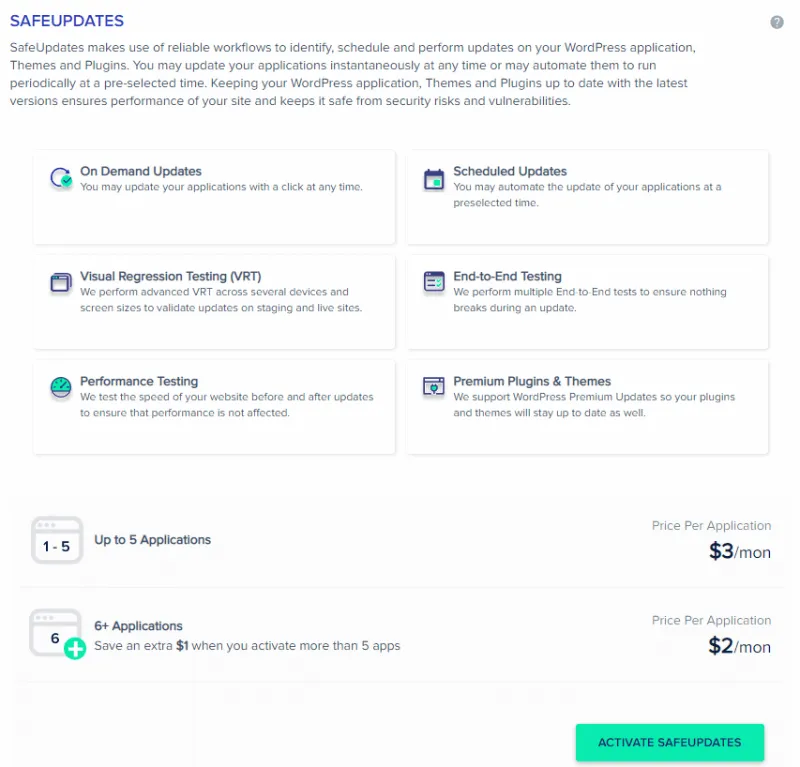 Cloudways Safe Update