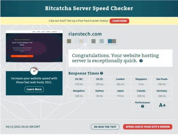 Fastcomet Server Test