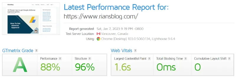 GeneratePress Test report_GeneratePress Review