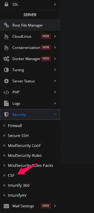 install csf