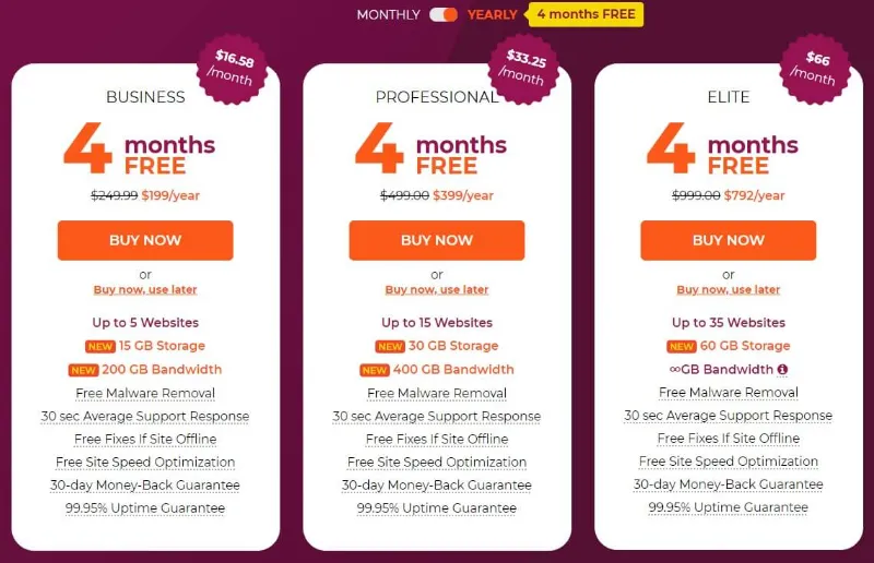 WPX Hosting Pricing