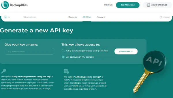 BackupBliss: Backup Plugin With Its Own Free Cloud Storage 2 Backupbliss